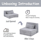 Folding Sofa Bed for Kids Quad-Fold Mattress
