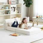 Folding Sofa Bed for Kids Quad-Fold Mattress