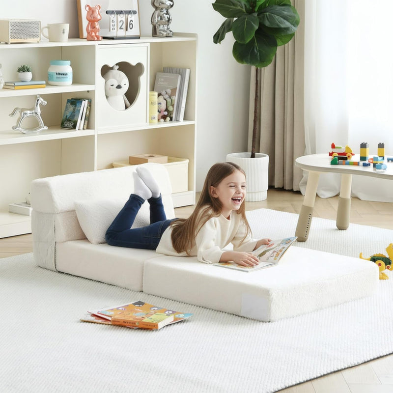 Folding Sofa Bed for Kids Quad-Fold Mattress