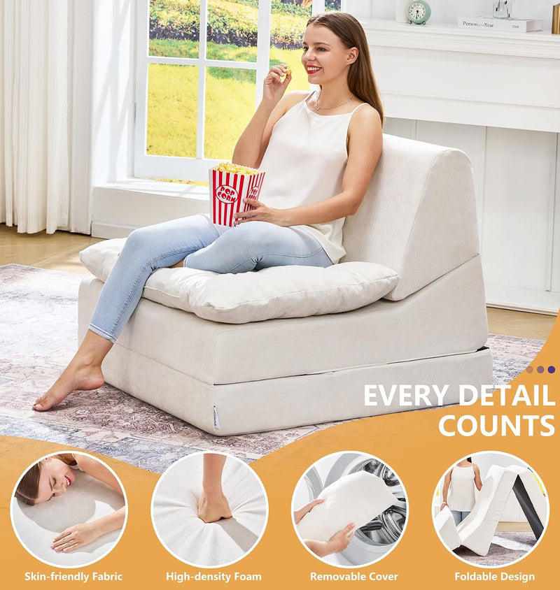 Folding Sofa Bed Large Comfy Floor Lounger
