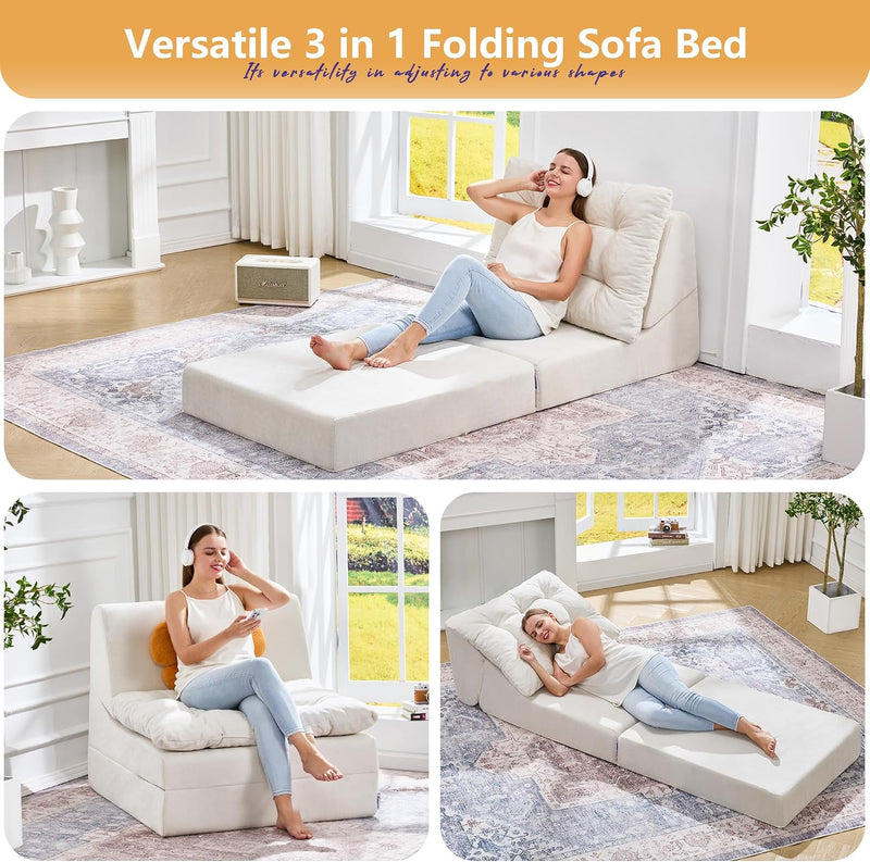 Folding Sofa Bed Large Comfy Floor Lounger