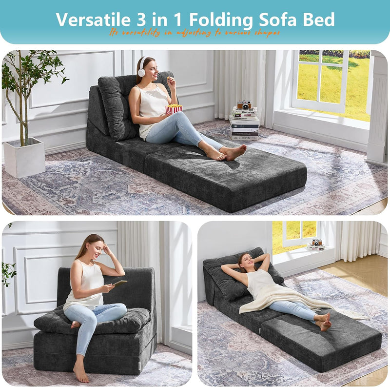 Folding Sofa Bed Large Comfy Floor Lounger