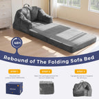 Folding Sofa Bed with Backrest Boneless Fold Out