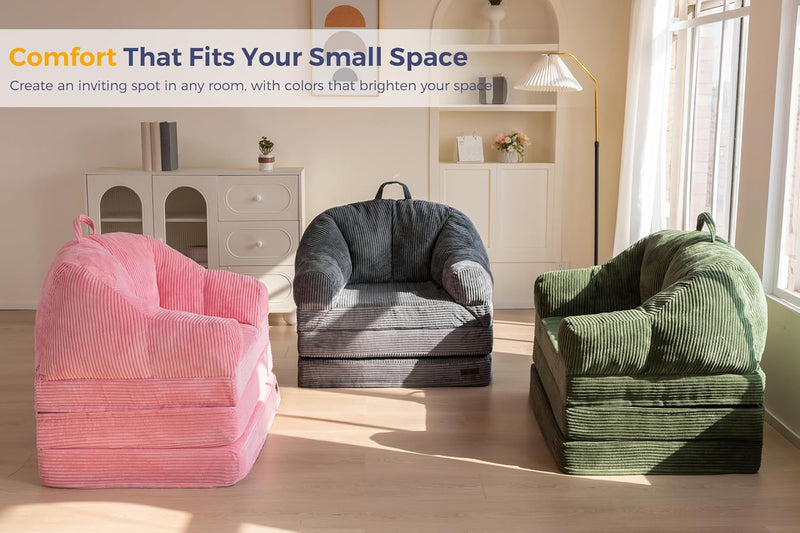 Folding Sofa Bed with Backrest Boneless Fold Out
