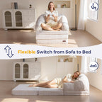 Folding Sofa Bed with Backrest Boneless Fold Out