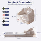 Folding Sofa Bed with Backrest Boneless Fold Out