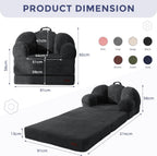 Folding Sofa Bed with Backrest Floral Shaped 2