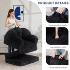 Folding Sofa Bed with Backrest Floral Shaped 2