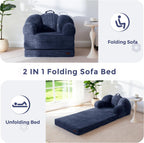 Folding Sofa Bed with Backrest Floral Shaped 2
