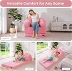 Folding Sofa Bed with Backrest Floral Shaped 2