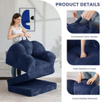Folding Sofa Bed with Backrest Floral Shaped 2
