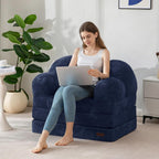 Folding Sofa Bed with Backrest Floral Shaped 2