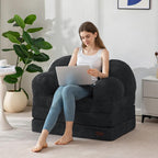 Folding Sofa Bed with Backrest Floral Shaped 2