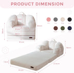 Folding Sofa Bed with Backrest Floral Shaped 2