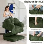 Folding Sofa Bed with Backrest Floral Shaped 2