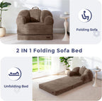 Folding Sofa Bed with Backrest Floral Shaped 2