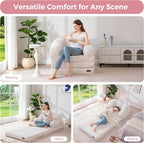 Folding Sofa Bed with Backrest Floral Shaped 2