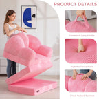 Folding Sofa Bed with Backrest Floral Shaped 2