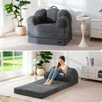 Folding Sofa Bed with Backrest Floral Shaped 2