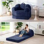 Folding Sofa Bed with Backrest Floral Shaped 2
