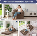 Folding Sofa Bed with Backrest Floral Shaped 2