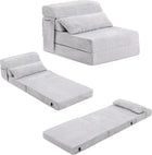 Slope 4-fold Sofa-s-plush Grey