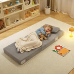 Folding Sofa Bed with Pillow 4-In-1 Floor Couch