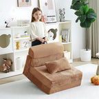 Folding Sofa Bed with Pillow 4-In-1 Floor Couch