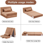 Folding Sofa Bed with Pillow 4-In-1 Floor Couch