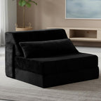 Folding Sofa Bed with Pillow 4-In-1 Floor Couch