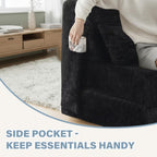 Folding Sofa Bed with Pillow 4-In-1 Floor Couch