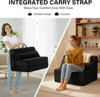 Folding Sofa Bed with Pillow 4-In-1 Floor Couch