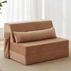 Folding Sofa Bed with Pillow 4-In-1 Floor Couch