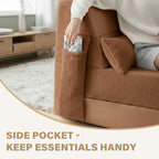 Folding Sofa Bed with Pillow 4-In-1 Floor Couch