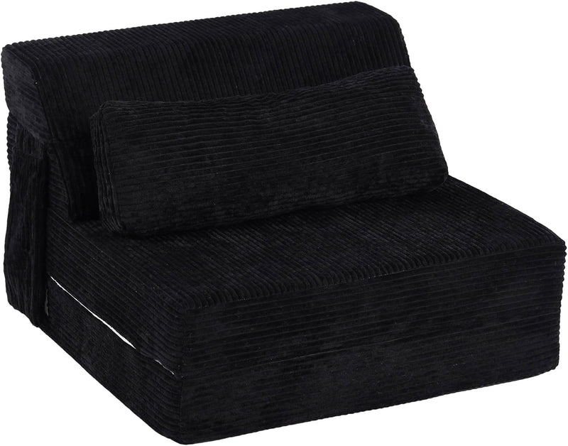 Folding Sofa Bed with Pillow Corduroy Convertible Sleeper