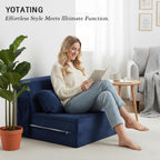 Folding Sofa Bed with Pillow Corduroy Convertible Sleeper
