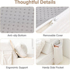 Folding Sofa Bed with Pillow Corduroy Convertible Sleeper