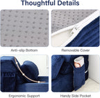 Folding Sofa Bed with Pillow Corduroy Convertible Sleeper