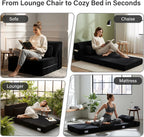 Folding Sofa Bed with Pillow Corduroy Convertible Sleeper