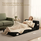 Folding Sofa Bed with Pillow Corduroy Convertible Sleeper