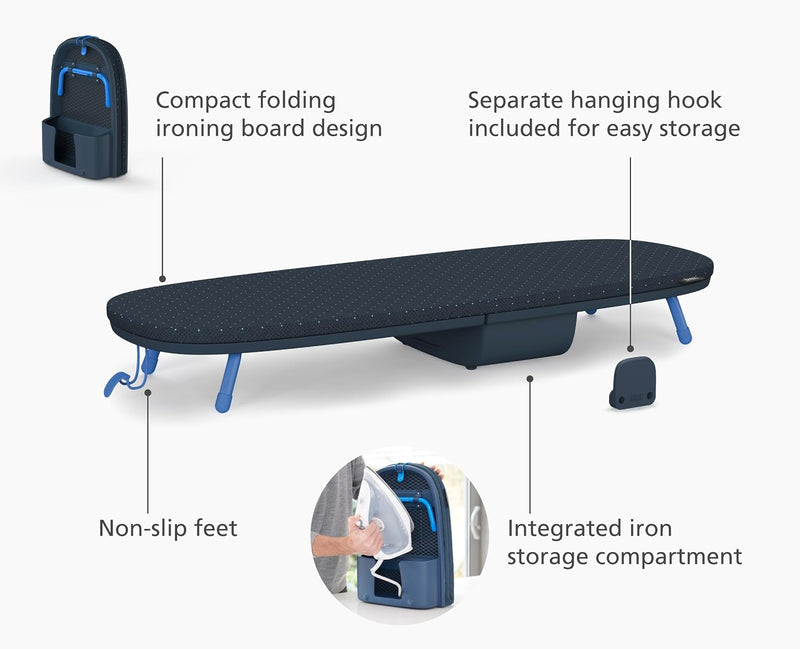 Folding Space-Saving Compact Table-Top Ironing Board Regular