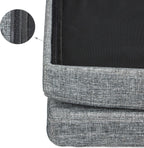 Folding Storage Ottoman W Back