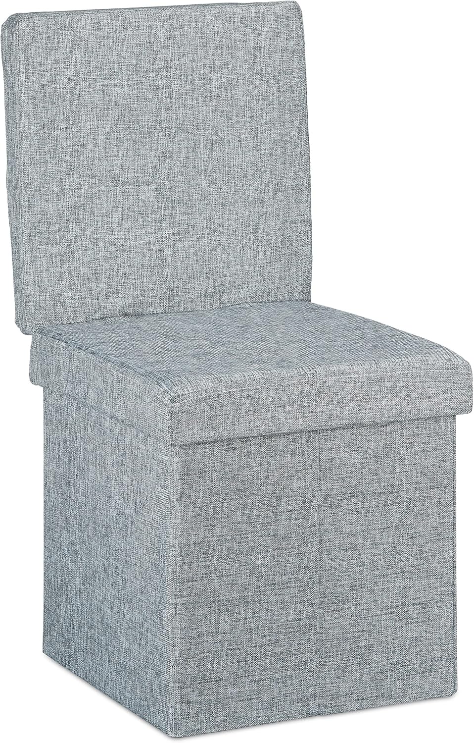 Folding Storage Ottoman W Back