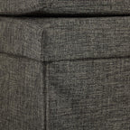 Folding Storage Ottoman with Seat Back Size Large
