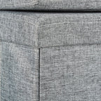 Folding Storage Ottoman with Seat Back Size Large