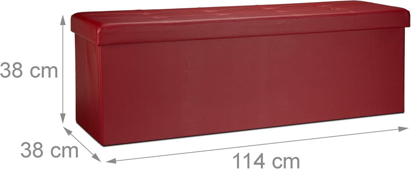 Folding Storage Ottoman Xl