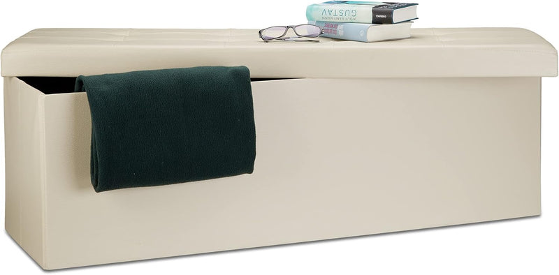 Folding Storage Ottoman Xl