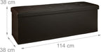 Folding Storage Ottoman Xl
