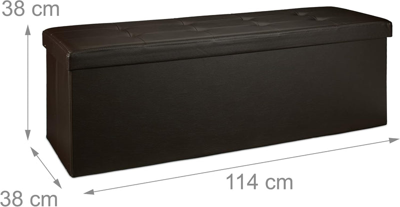 Folding Storage Ottoman Xl