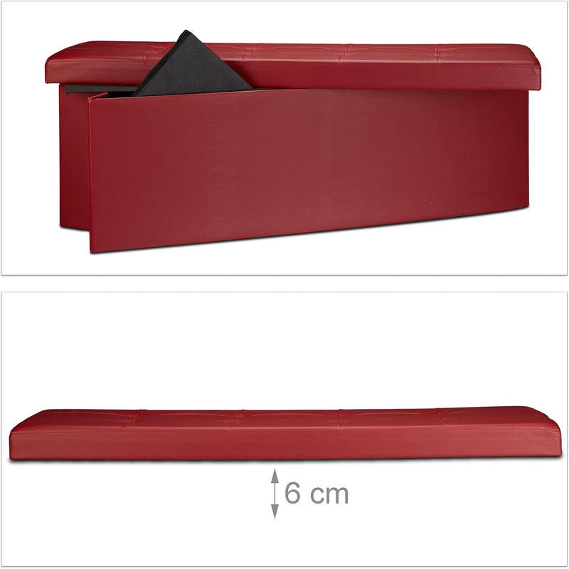 Folding Storage Ottoman Xl